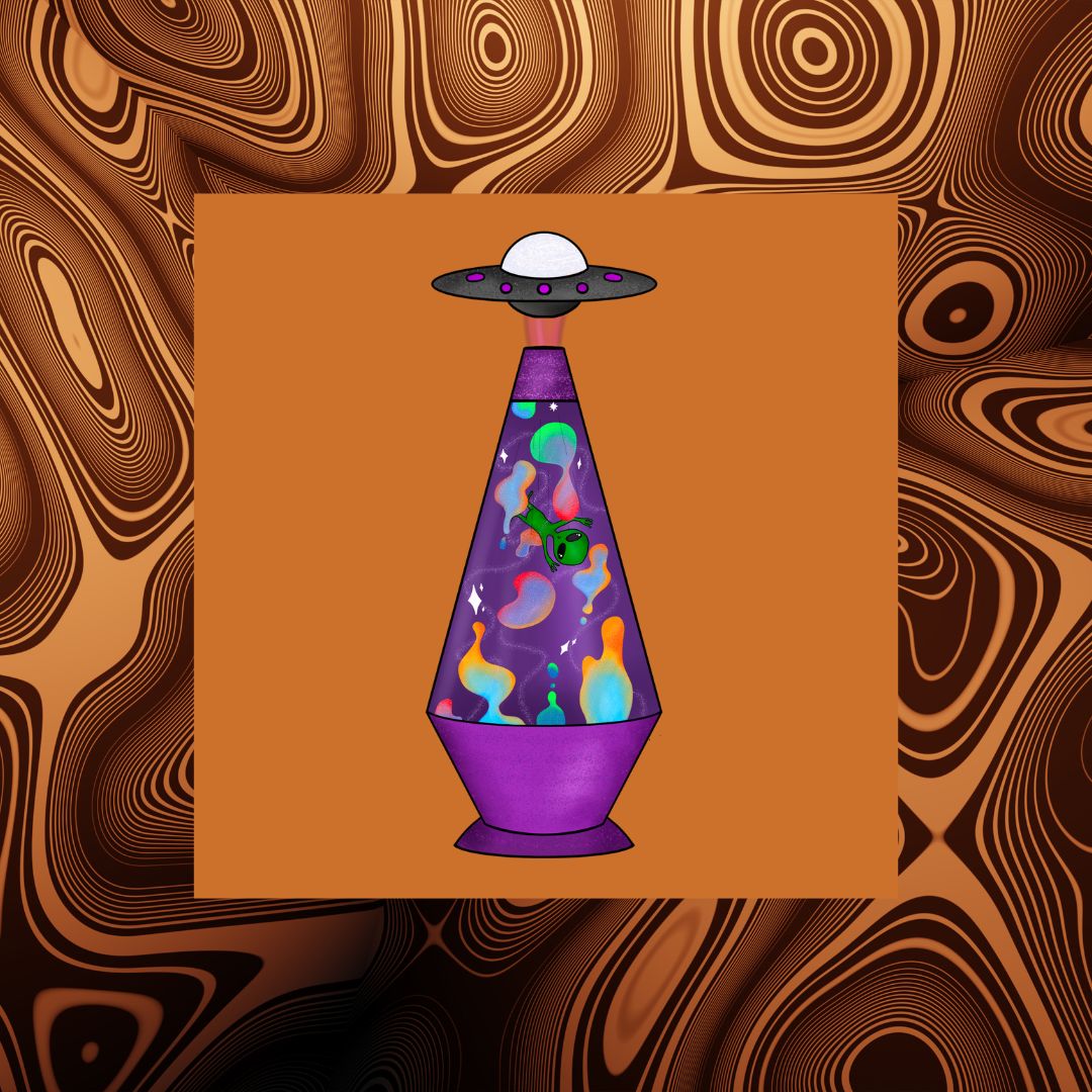 Alien Lamp Sticker - Packs