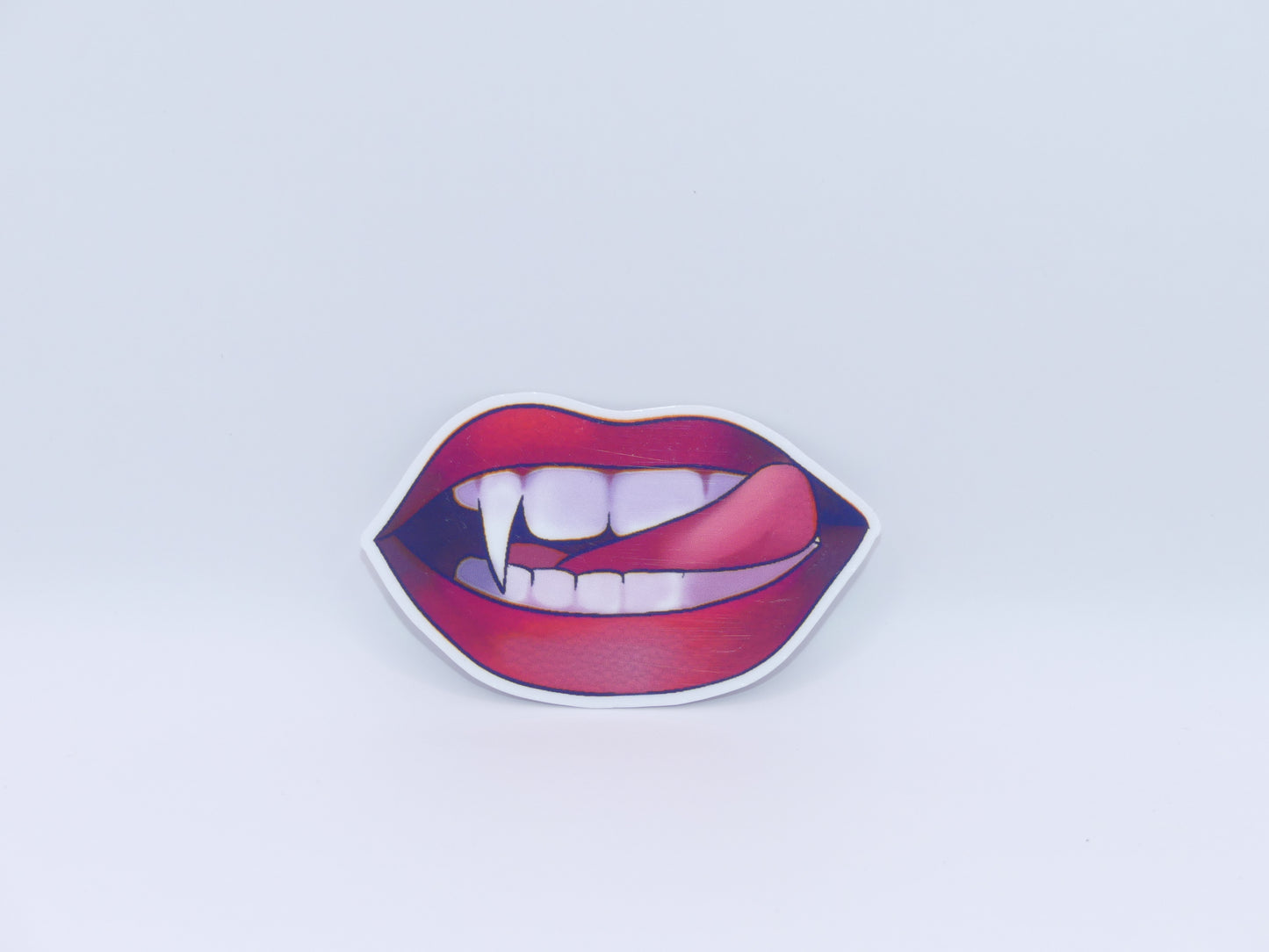 Vampire Lips Halloween Sticker