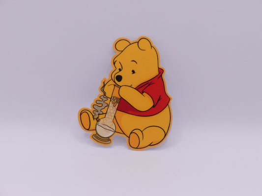 Tubby Bear Smoking Pot Sticker