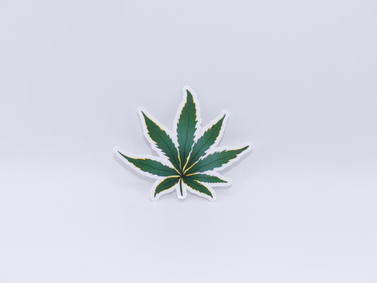 Marijuana Leaf Sticker